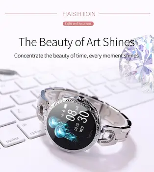 

Fashion AK15 Smart Watch Women Bracelet Heart Rate Monitoring IP67 Waterproof Fitness Tracker Ladies Watches for Xiaomi Iphone