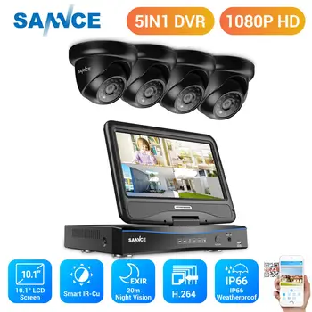 

SANNCE 8CH 5 in 1 TVI AHD HDMI DVR 1080P 2.0 MP IR Outdoor Weatherproof CCTV Camera Home Security System Video Surveillance Kits