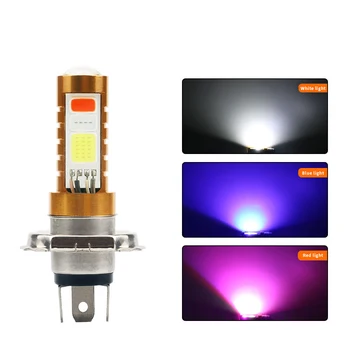 

H4 P15D BA20D Motorcycle COB LED Headlight Bulb Hi/Lo Beam Front Light Lamp 3 Color Super Bright DRL ATV UTV 9-80V for Wholesale