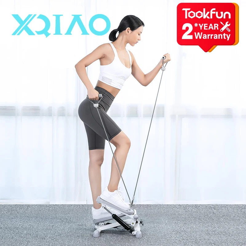 Новинка тренажер для бега Xqiao Mini Stepper с эластичной веревкой многофункциональные