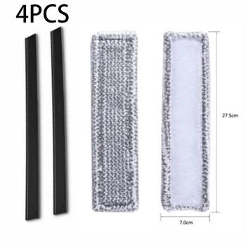 

4pcs Peeling Lips Microfibre Mop Cover Set For Karcher WV2 WV5 2.633-130.0 Vacuum Cleaner Pull-Off Lips Mop Covers Replacement