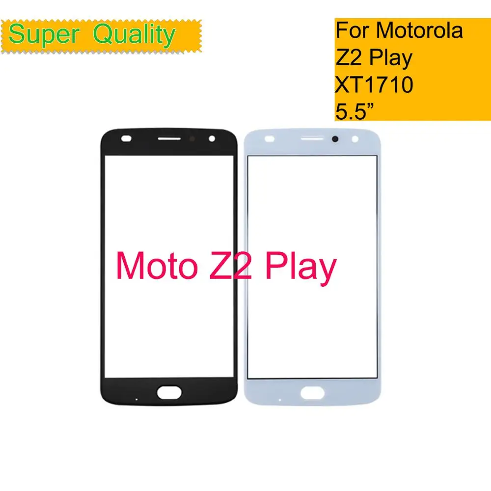 

10Pcs/Lot For Motorola Moto Z2 Play XT1710 Touch Screen Front Outer Glass Panel Lens For Moto Z2 Play LCD Front Replacement