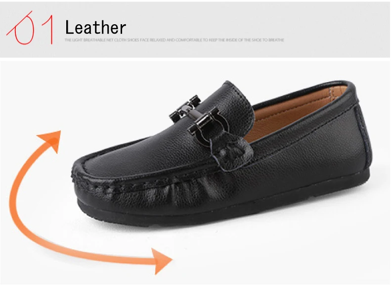 2020 Spring Genuine Leather Kids Shoes for Boys Flats Mocassins Fashion Soft Children Shoes For Boy Girls Casual Flat Slip On Loafers (4)