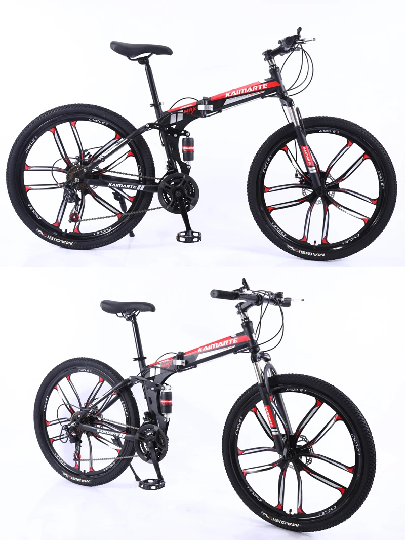 21 скоростной горный велосипед, 24, 26 дюймов, углеродистая сталь, складной велосипед, двойной дисковый тормоз, взрослый велосипед, 3/6 и 10 ножей, колесо, студенческий велосипед