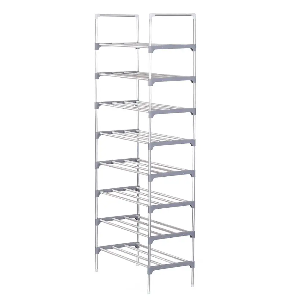 9layer Simple Shoe Rack Reinforced Metal Frame Shoes Stand Holder Hallway Spacesaving Shoes