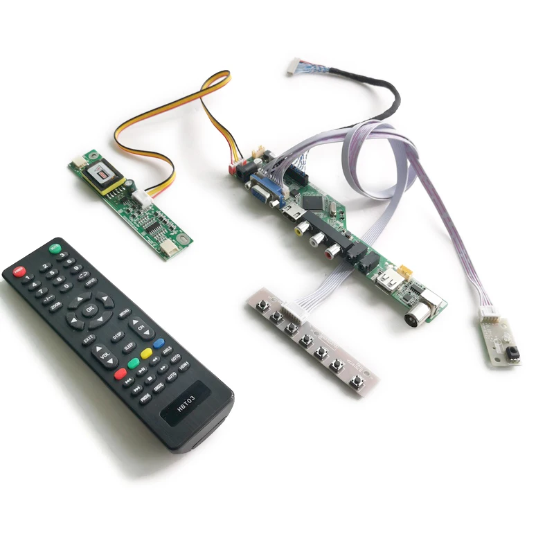 Fit M150X4/M150X5/MT150XN01/MT150XN03 2-CCFL kit VGA+AV+USB universal controller drive board LVDS 20-Pin 1024*768 monitor | Компьютеры и