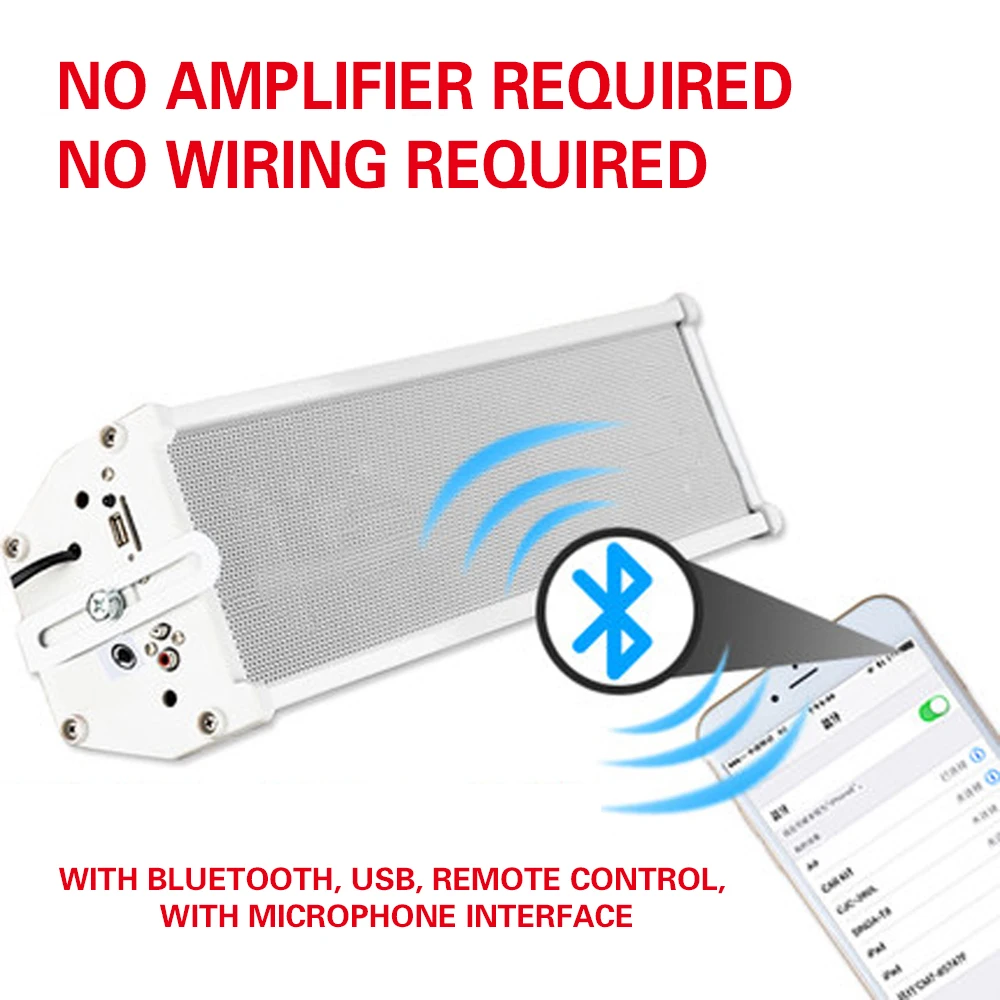 

20W bluetooth wireless waterproof column speakers remote controller active speaker home audio system background music