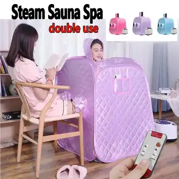 

220V Intelligent Remote Control Collapsible With Steaming Machine Chair Household Steam Sauna Steaming Room for Double User