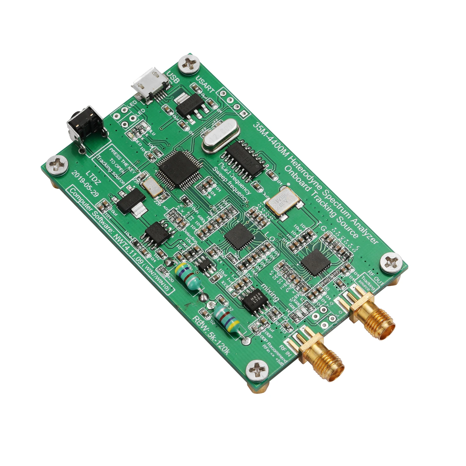

Hot New LTDZ 35-4400M Spectrum Analyzer USB Spectrum Signal Source with Tracking Source Module RF Frequency Domain Analysis Tool