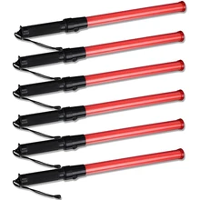 Baguette de signalisation lumineuse pour la circulation, 6 pièces, 41Cm, éclairage LED, avec 2 motifs de clignotement