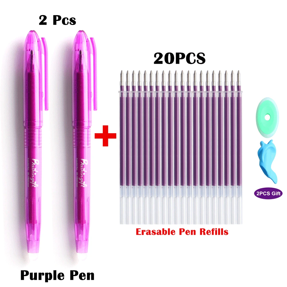 22Pcs/Set Gel Pen 8 Colors Kawaii Pens Stationery Student Supplies Writing