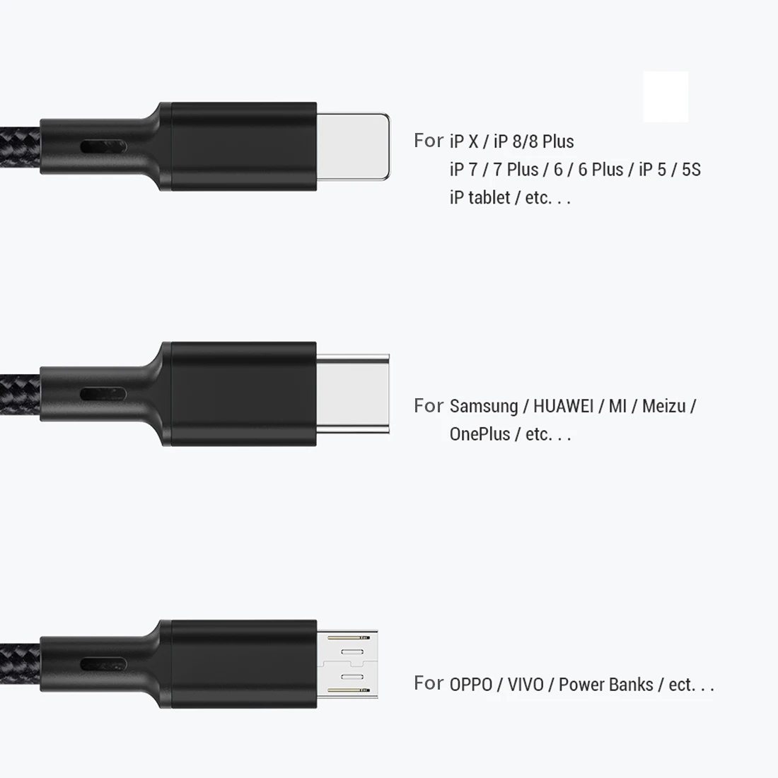 3 в 1 USB кабель для мобильного телефона Micro usb type C зарядный кабель для смартфона зарядный кабель Micro зарядный usb-шнур
