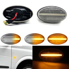 

2pcs LED Dynamic Side Marker Lights For Benz Smart W450 W452 A-Class W168 Vito W639 W447 Citan W415 LED Repeater Indicator Lamp