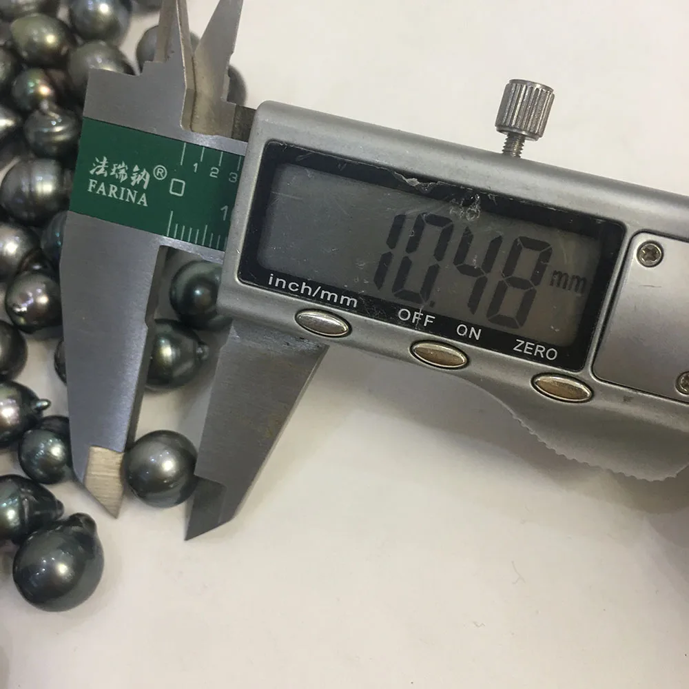 free shipping,8-10 mm good luster A tahitian baroque pearl,100% Nature black tahitian sea salt pearl loose pearl,half or no hole