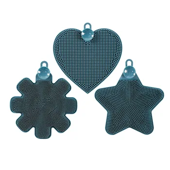 

AMINNO Silicone Cleaning Brush Silicone Scouring Pads for Cleaning Bowl Dishwashing tools Softer Material Kitchen Accessories