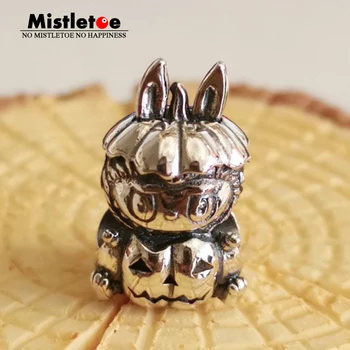 

Mistletoe 925 Sterling Silver Pumpkin labubu Charm Bead European Jewelry