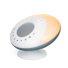Белый шум звуковая машина разъем для наушников Регулируемый Халф-Луна ночник 9 успокаивающих звуков Перезаряжаемый для взрослого ребенка сна