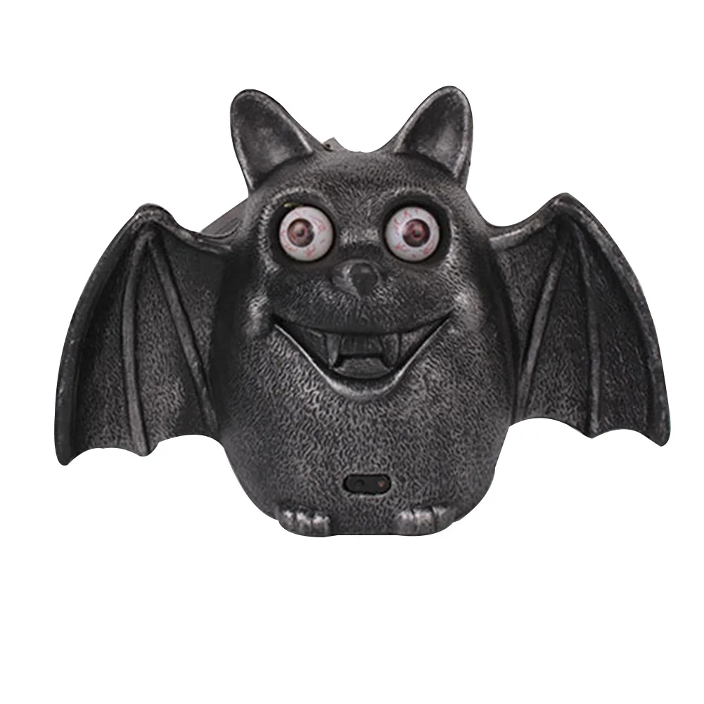

Prop Toys Party Supplies Battery Powered Small Realistic With Light Halloween Funny Durable Voice Decoration Plastic Black