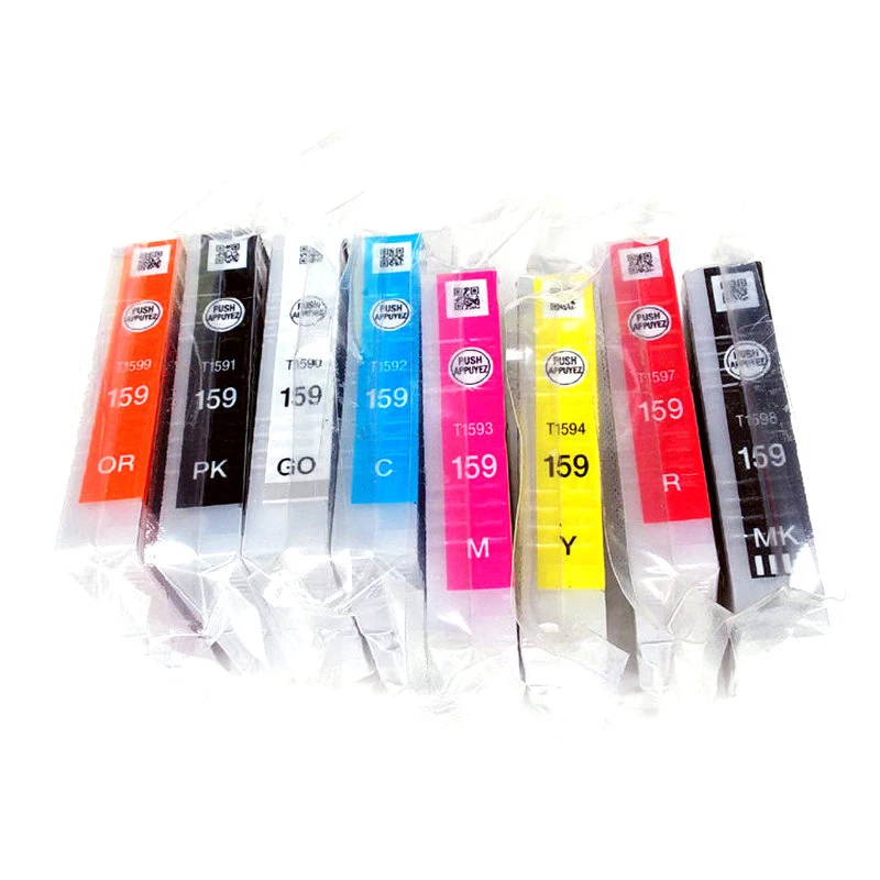 Vilaxh 9 шт. t159 t1590 t1599 Совместимый картридж для принтера EPSON R2000 R2000S оригинальный