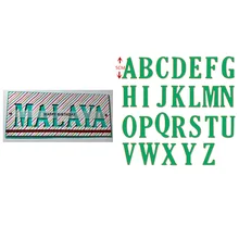 26 шт./компл. 5 см большого размера с изображением букв английского алфавита металлический Трафаретный вырубной Штамп для DIY Скрапбукинг фотоальбом Бумага открытки, декоративные поделки