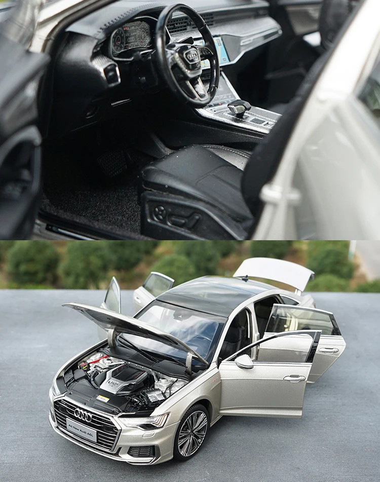 Новинка 1/18 модель автомобиля Audi A6 A6L 2019 коллекция подарков для мальчиков черная