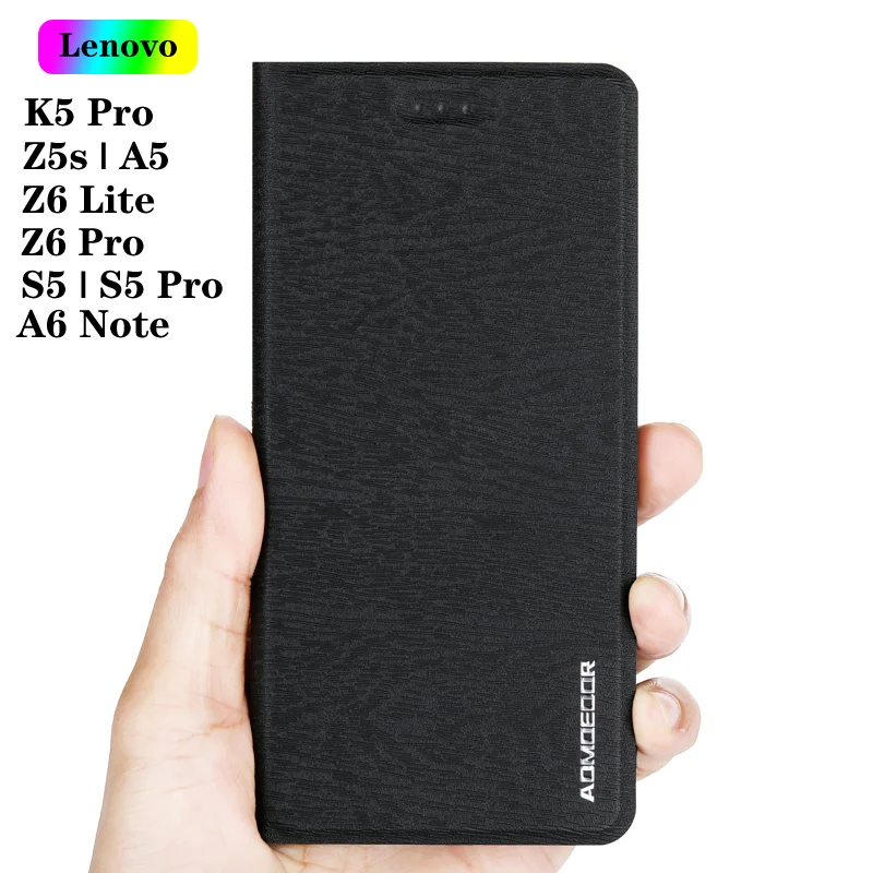 Кожаный чехол книжка для Lenovo K5 Pro A6 Note S5 Z5S Z6 Lite K9 A5 2018 S90|Бамперы| |