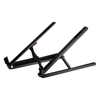 

Travel Home Office Magnetic Universal Mount Laptop Stand Aluminum Alloy Adjustable Height Foldable Portable Non Slip For Desk
