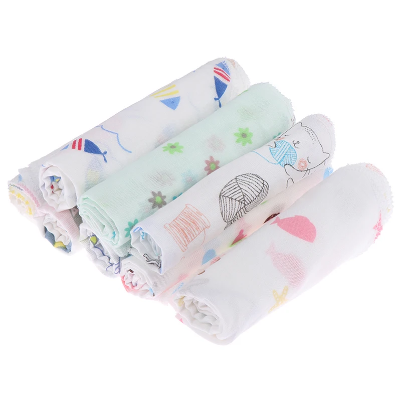 1PC Baby Cartoon Towels Baby Boy Girl Handkerchief Bathing Feeding Face Washcloth Wipe Cloth