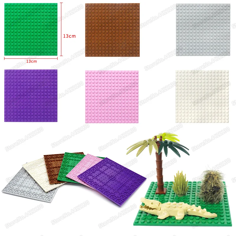 

6 colors 16x16 point Dots Building block Compatible DIY MOC Scenes military Figures mini jungle city hero set Christmas gift Toy