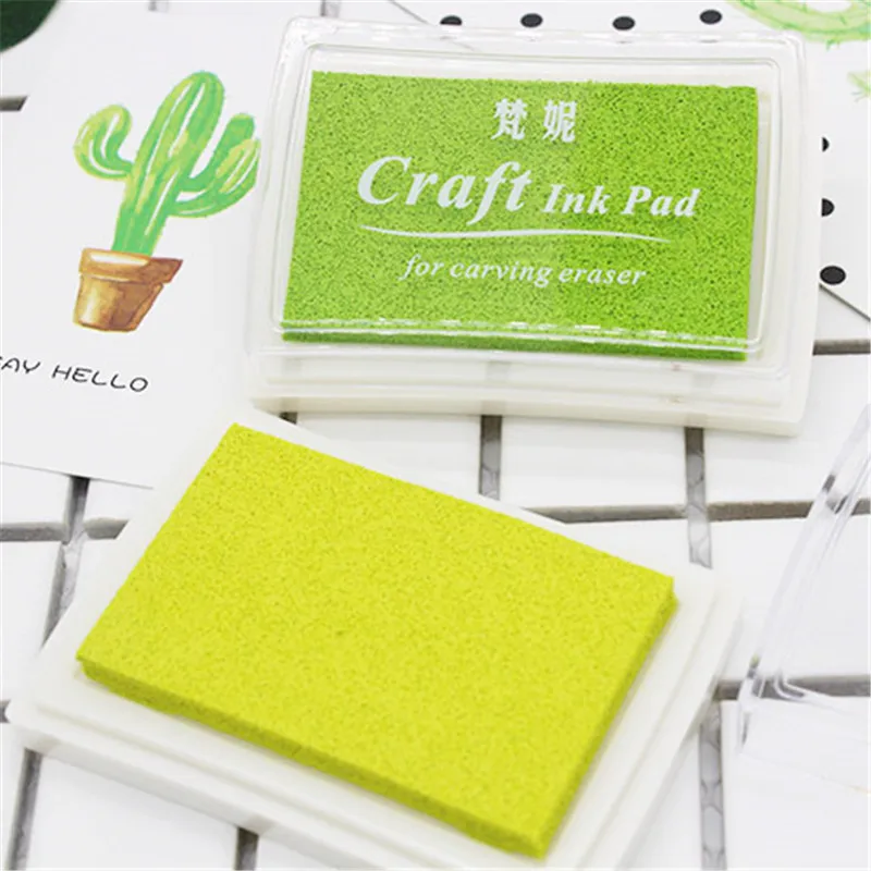 

21 Colors Cute Inkpad Craft Oil Based DIY Ink Pads for Sponge Stamps Fabric Scrapbooking Decor Fingerprint Seal Stamp Pad