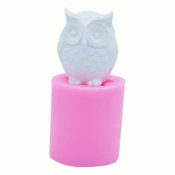

3D Small Owl Handmade Plaster Soap Ornaments Pendant Decorative Mold