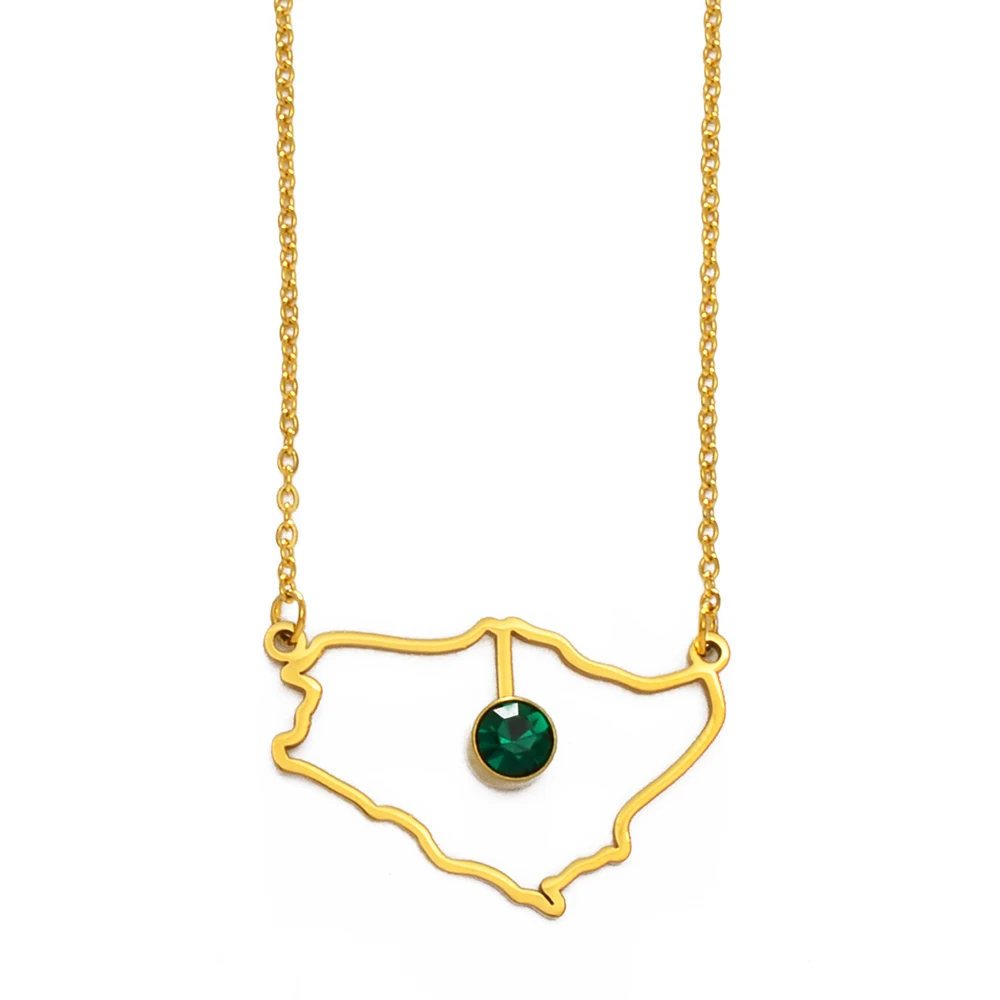 Anniyo Saudi Arabia Map With Green 