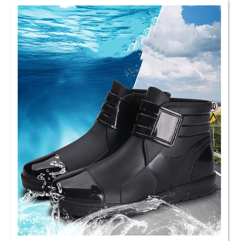Fly Fishing Boots Men Fashion Waterproof Hunting Non-Slip Upstream Rocky  Water Shoes Short Tube Rain Boot Outdoor Wear-Resistant - AliExpress