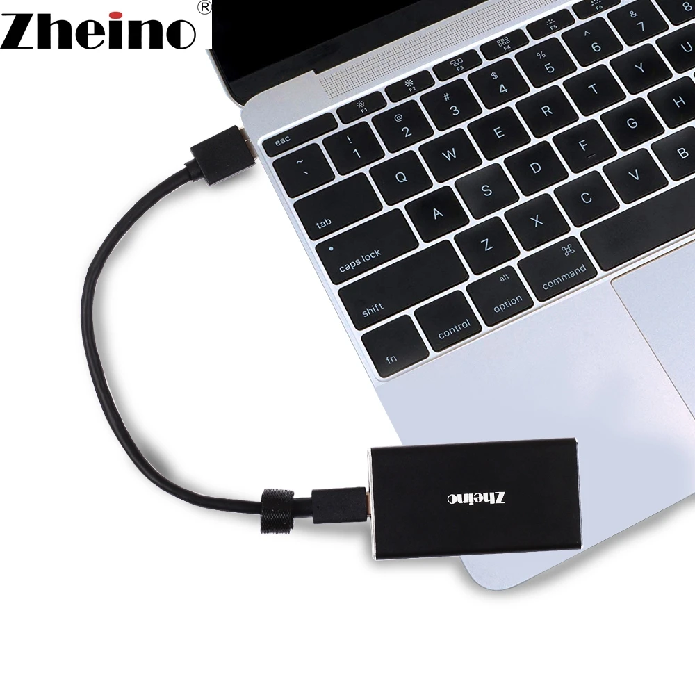 Zheino USB3.0 Внешний SSD 120 ГБ 240 ГБ 480 ГБ 128 ГБ 256 ГБ 512 ГБ металлический чехол с mSATA внутренним твердотельным диском