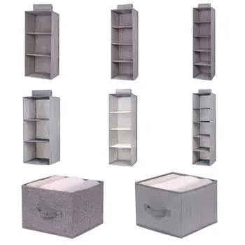 

2020 High Quality Interlayer Drawer Type Wardrobe Hanging Storage Bag Organizer Debris Storage Box Hanger