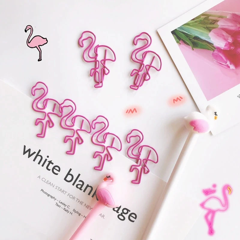 

10PCS/lot Kawaii Pink Animal Shape Metal Bookmark Clip Memo Clip Paper Clip Bookmark DIY Novelty Office Learn Stationery