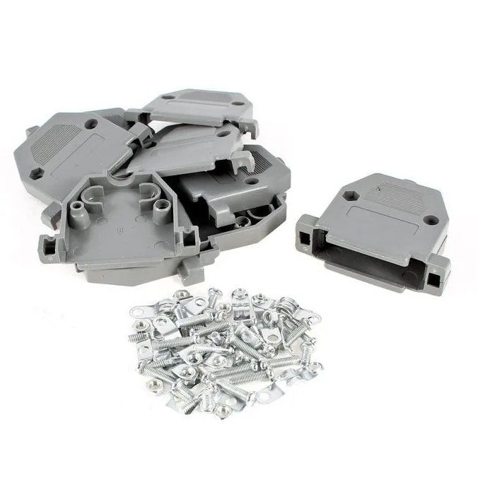 

ABKT-10 Pcs Serial DB25 Connector Plastic Hood Cover Housing Shell