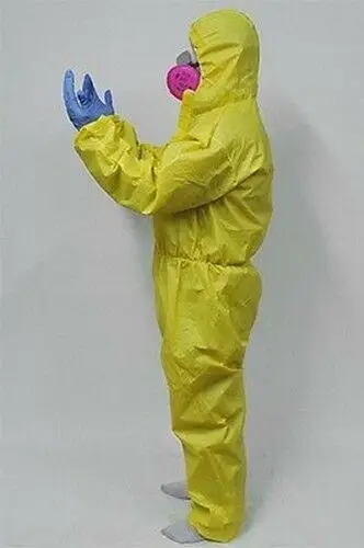 Breaking Bad Walter White Hazmat костюм косплей костюм для Хэллоуин костюм маска