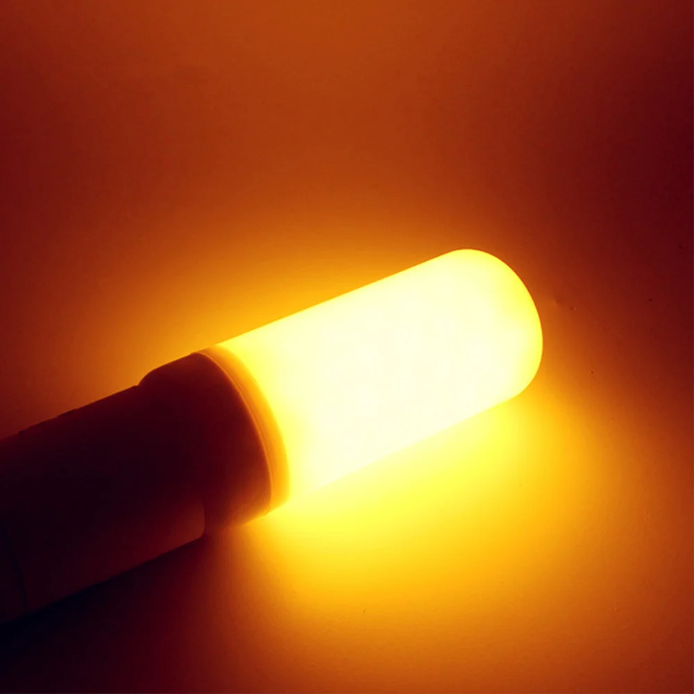 E27 пламенная лампочка светодиодный динамический эффект пламени огненный светильник лампочка в виде початка кукурузы лампа креативная Мерцающая эмуляция Декор светодиодный светильник лампа