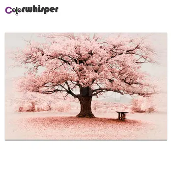 

Daimond Painting 5D Full Square/ Round Tree Pink Picture Diamond Rhinestone Embroidery Crystal Cross Stitch Mosaic Decor S718