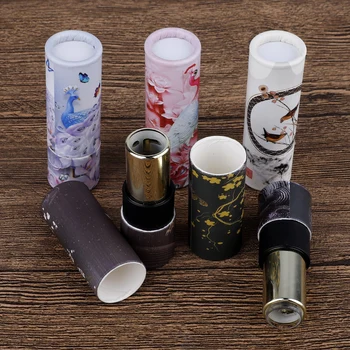 

12.1mm Elegant Empty Makeup Lipstick Tube Kraft Beauty Concealer Refillable Tube Lip Balm Container