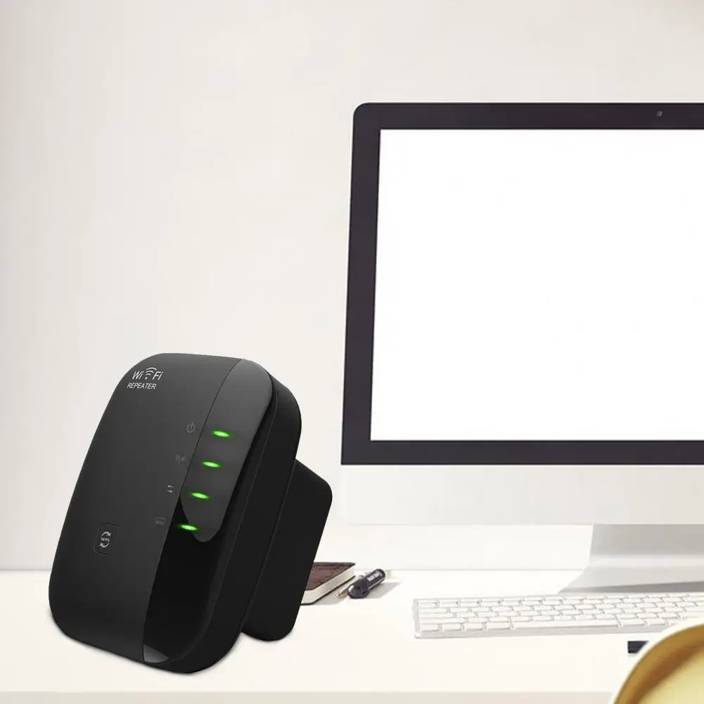 WiFi Repeater 300Mbps 802.11 ABS AP Router Extender Signal Booster for Home
