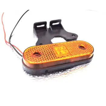 

2 Pcs Stop Turn Brake 4 LED Trailer Tail Light with Bracket 10-30V F4 Reflector L9BC