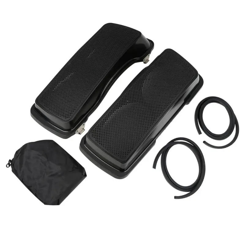 Неокрашенный Черный мотоцикл 6x9 крышки динамиков для Harley Touring Saddlebag FLH FLHTK FLHR 1994 2013|