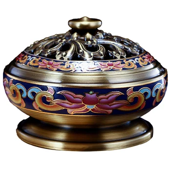 

Buddha Incense Burner Vintage Candle Plate Difuser Metal Wax Melt Burners Assuaging and Calming Bruleur Encens Zen Decor EB5XX