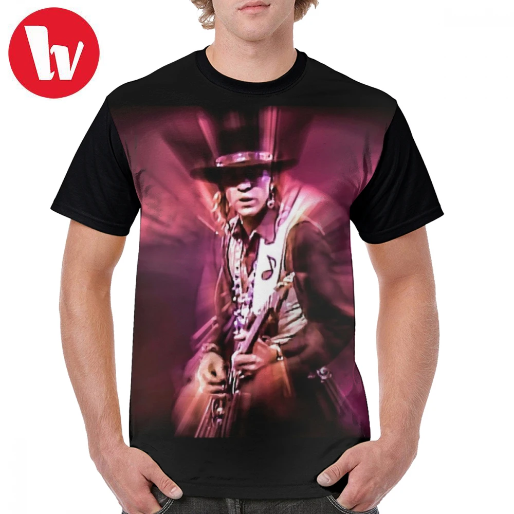 Stevie Ray Vaughan Double Trouble In Step Album Cover Art Men/'s T Shirt Concert