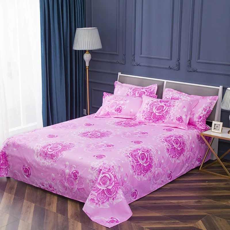 

Yaapeet Bed Sheet 100% Ployester Mattress Protector Cover Flat Sheet Soft bedclothes Twin Full Queen Size No Pillowcase