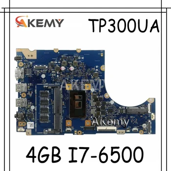 

Akemy TP300UA Laptop motherboard For Asus TP300UA Q302U Q302UA TP300U Test original mainboard 4G RAM I7-6500 CPU 90NB09Z0-R00030