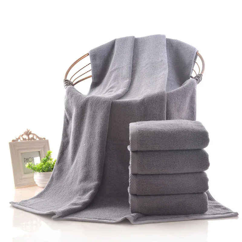 Wholesale Lots Salon Cotton Gray Face Towel Foot Bath Steaming Hotel