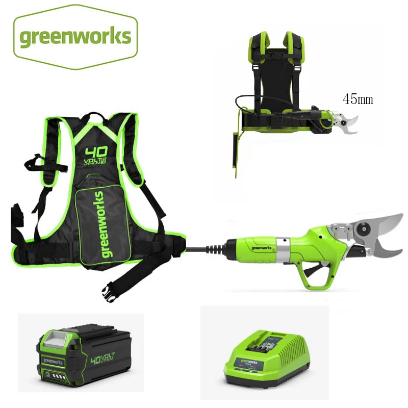 Беспроводные электрические секаторы GREENWORKS 40 в